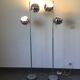 Lampadaire en métal chromé eyeball