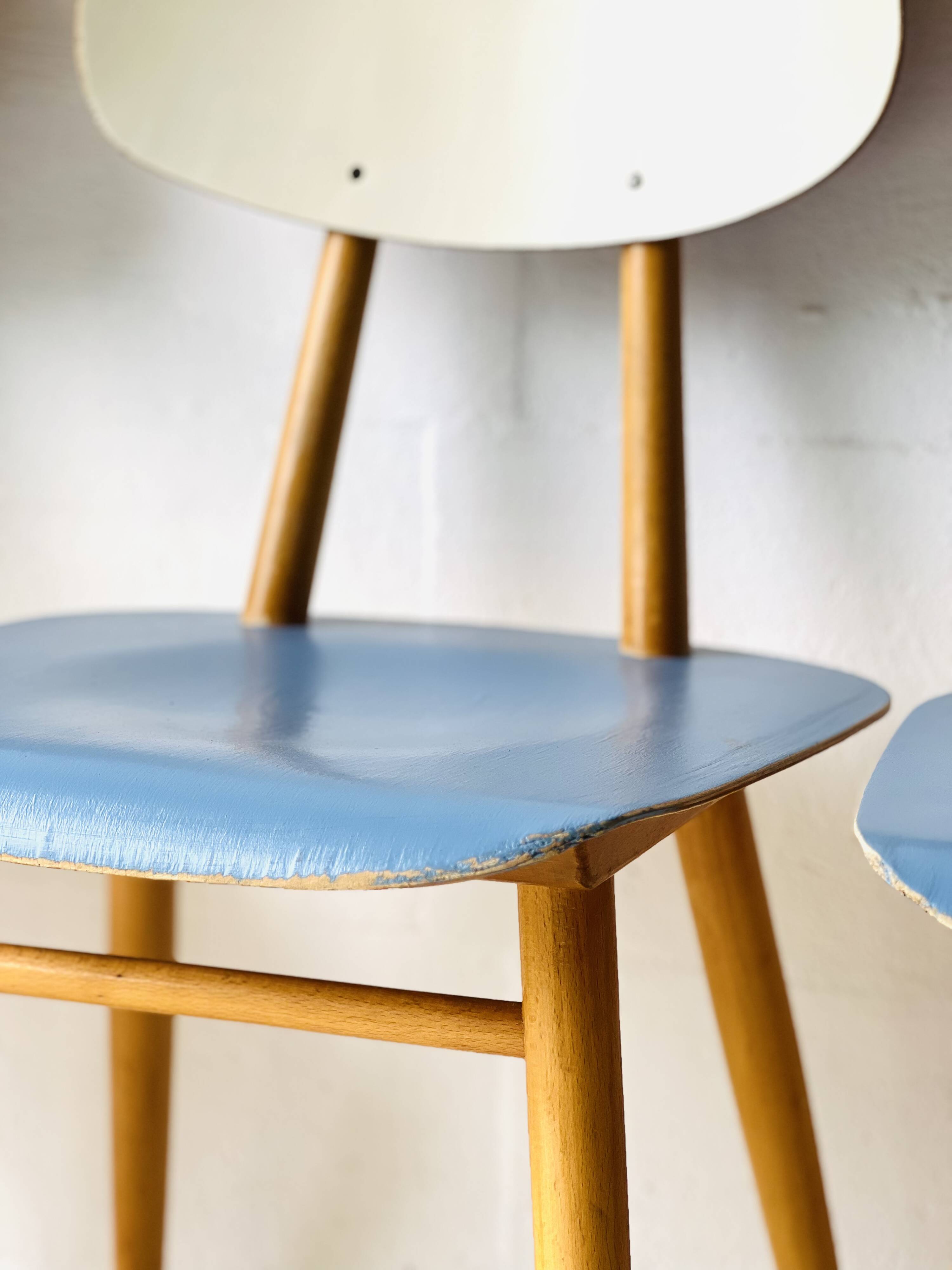 Chaises de salle à manger vintage de Ton, 1960'