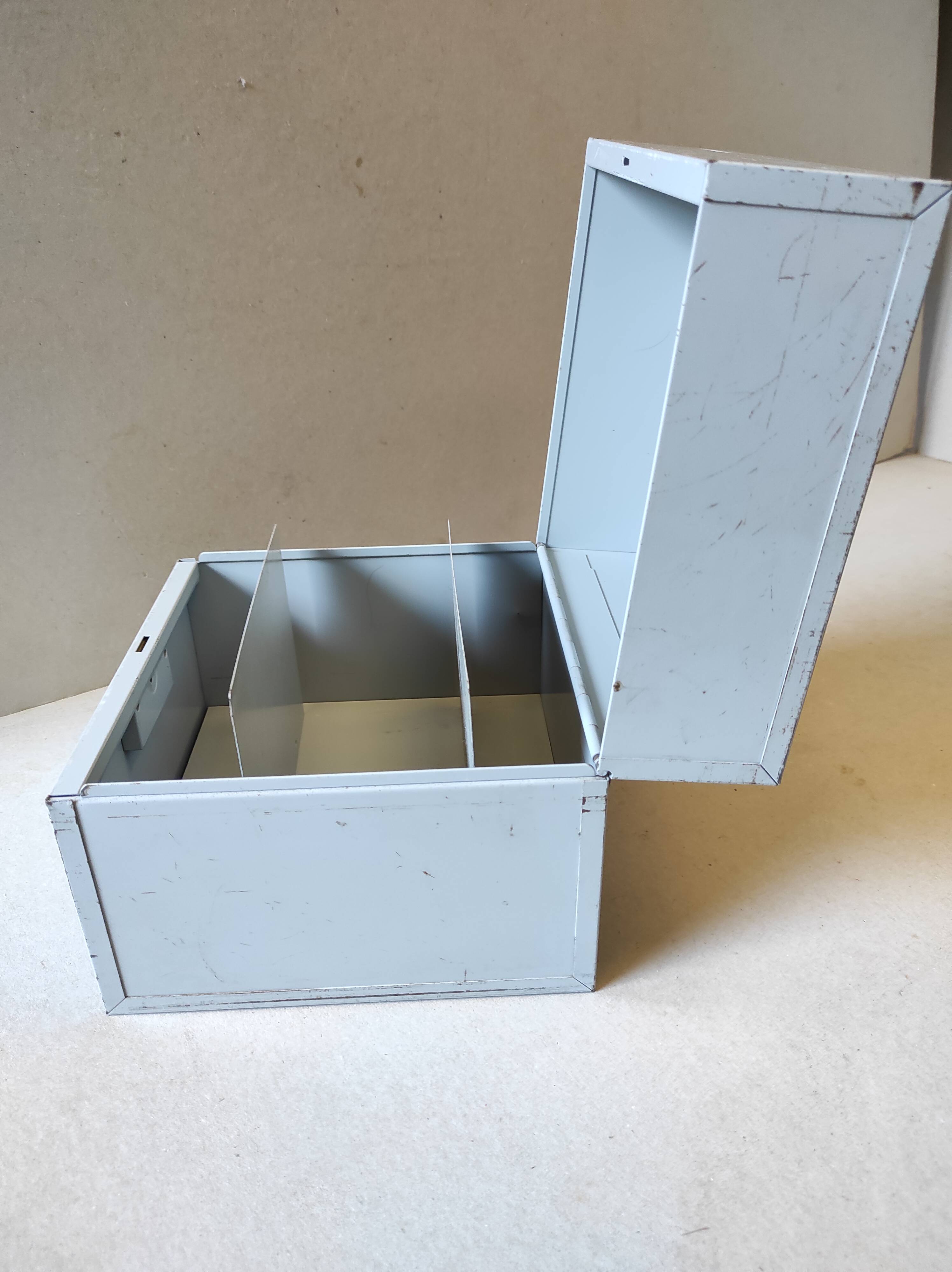 Old vintage metal plug box