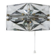 Paire d'appliques murales en cristal facetté et chrome / lampes murales en verre prisme par Kinkeldey