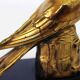 Serre livres "oiseaux" en laiton et marbre
