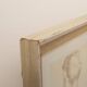 Classic female painting from the mid-century, wooden frame and linen, 1930s.