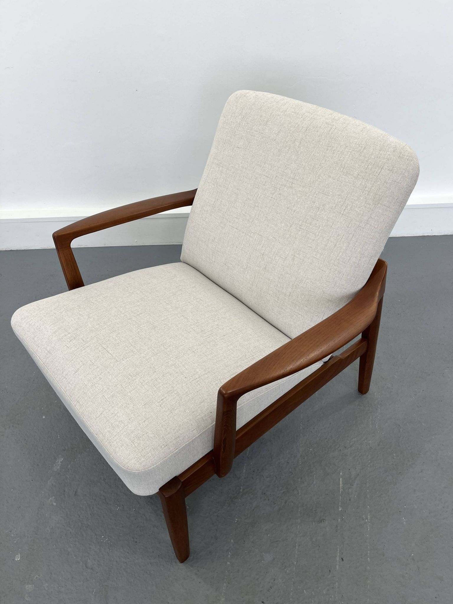 Fauteuil lounge vintage danois en teck, 1970