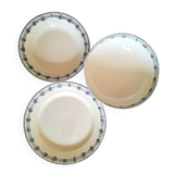 Antique serving dishes in iron earthenware