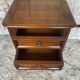 Antique Nightstand TRICOIRE Louis XVI Style Wood 2 Drawers Vintage