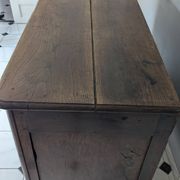Antique Louis XV style sideboard in oak and walnut – 19th century / Early