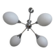 Lustre spoutnik metal & opalines
