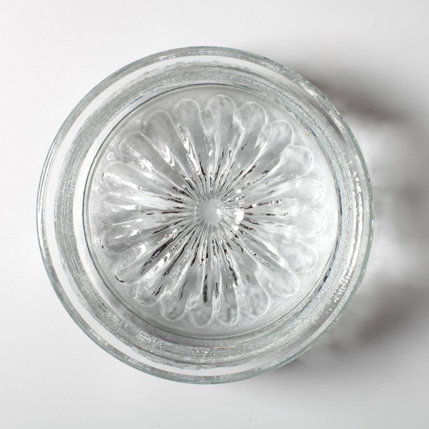 Pressed Glass Bowl: Kvety Flower Design by Pavel Panek / 1973