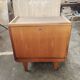 Vintage storage unit with compass legs
