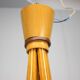 Mid-century wooden chandelier with glass shades, Czechoslovakia, 1970s.