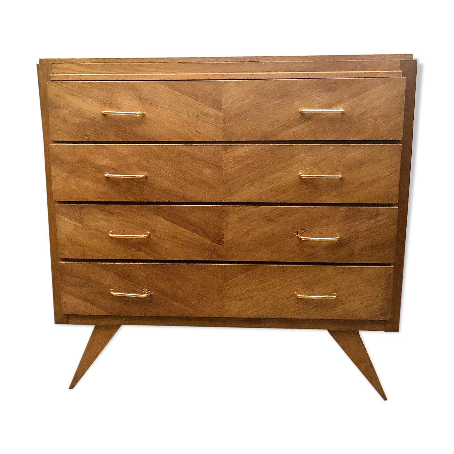 Commode vintage pieds compas