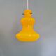 Vintage suspension in yellow opaline, Italy, 1960-70.
