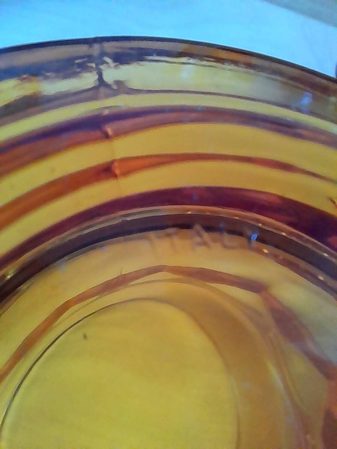 Verres ambrés Italie 1970