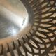 Openwork silver metal bread basket