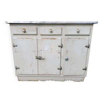 Ancien meuble de métier provenant d'une ancienne quincaillerie