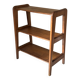 Étagère chêne design reconstruction vintage années 60