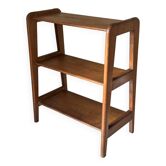 Étagère chêne design reconstruction vintage années 60