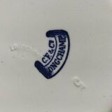 Pair of Longchamp plates 1880-1900 – Rare naturalistic floral decoration