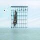 Porte-manteau mural minimaliste en fil d'acier vintage string