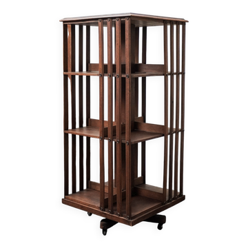 Rotating wooden library from the early 20th century.