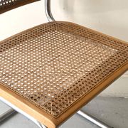 Chaise Cesca par Marcel Breuer en chrome et bois, 1970