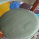Scandinavian office chair made of teak and vintage velorus