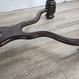 Walnut coffee table with crossed legs