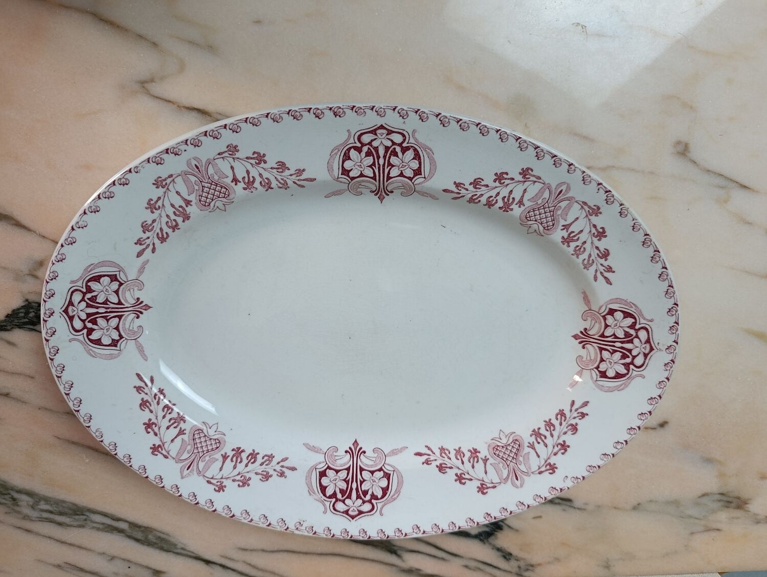 Oval serving dish Lunéville model Sebastopol