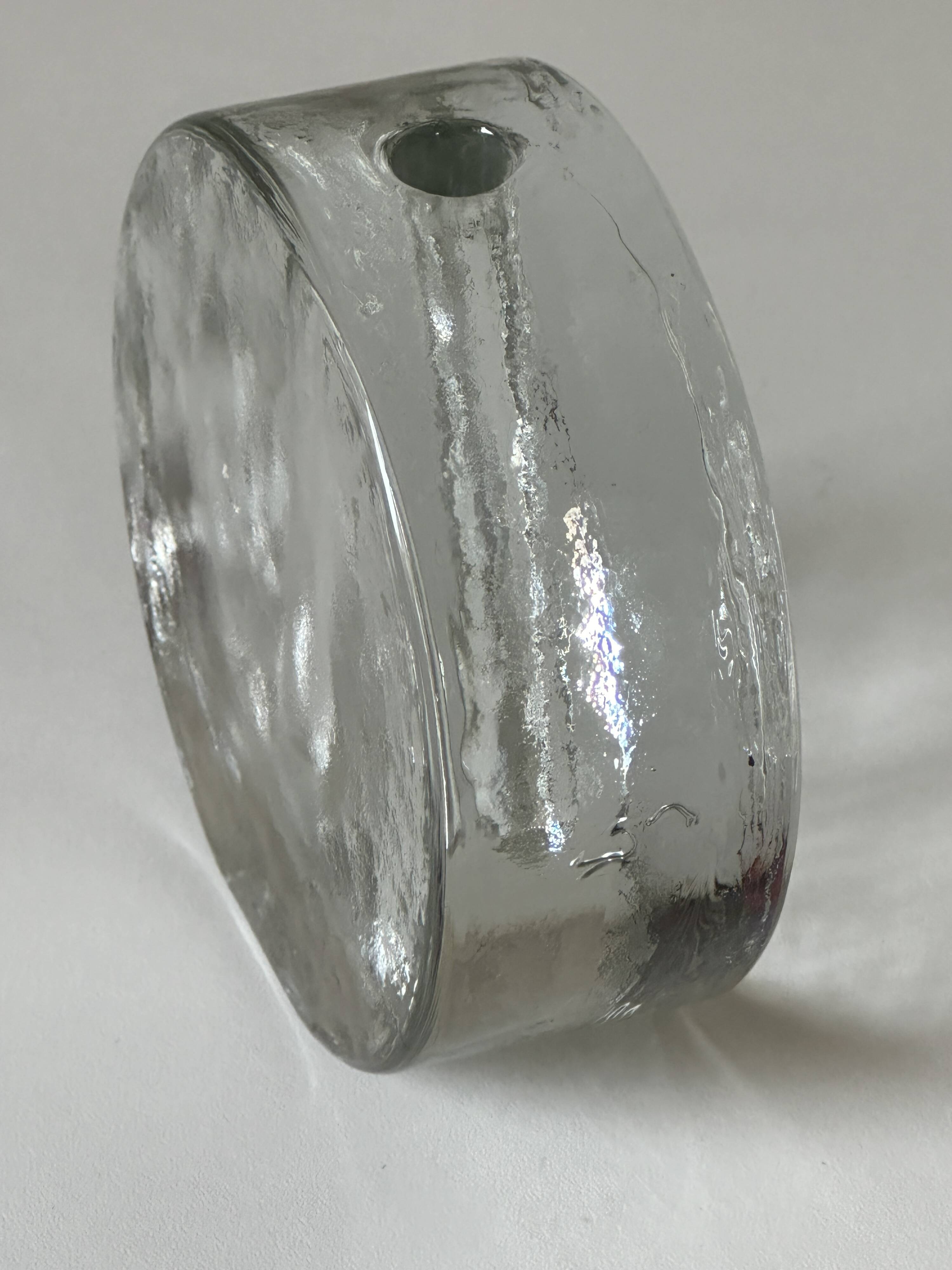 Walter glass vintage soliflore vase from the 70s