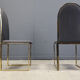 Vintage brass dining chairs by Belgochrom, 1970s