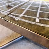 Ceramic and chrome coffee table circa 70s