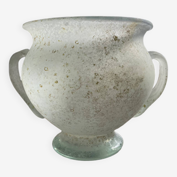 Vase à oreilles « Scavo » en pâte de verre Murano