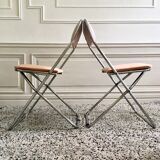 Restored vintage folding chairs