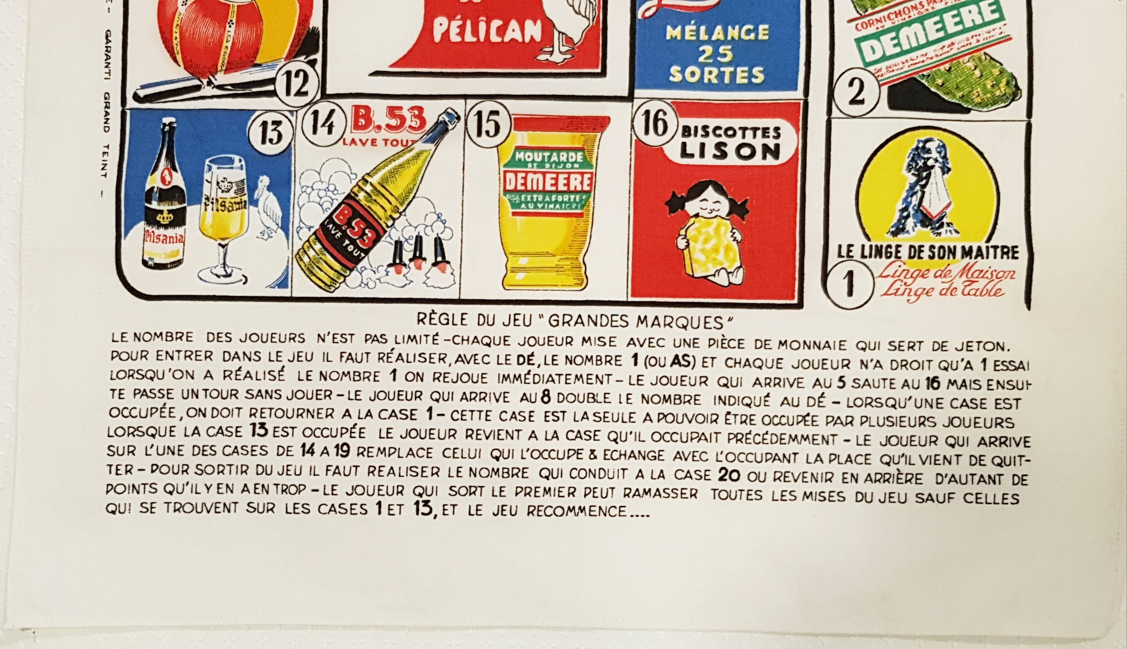 Vintage publicity teatowel