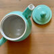 Vintage green ceramic coffee maker