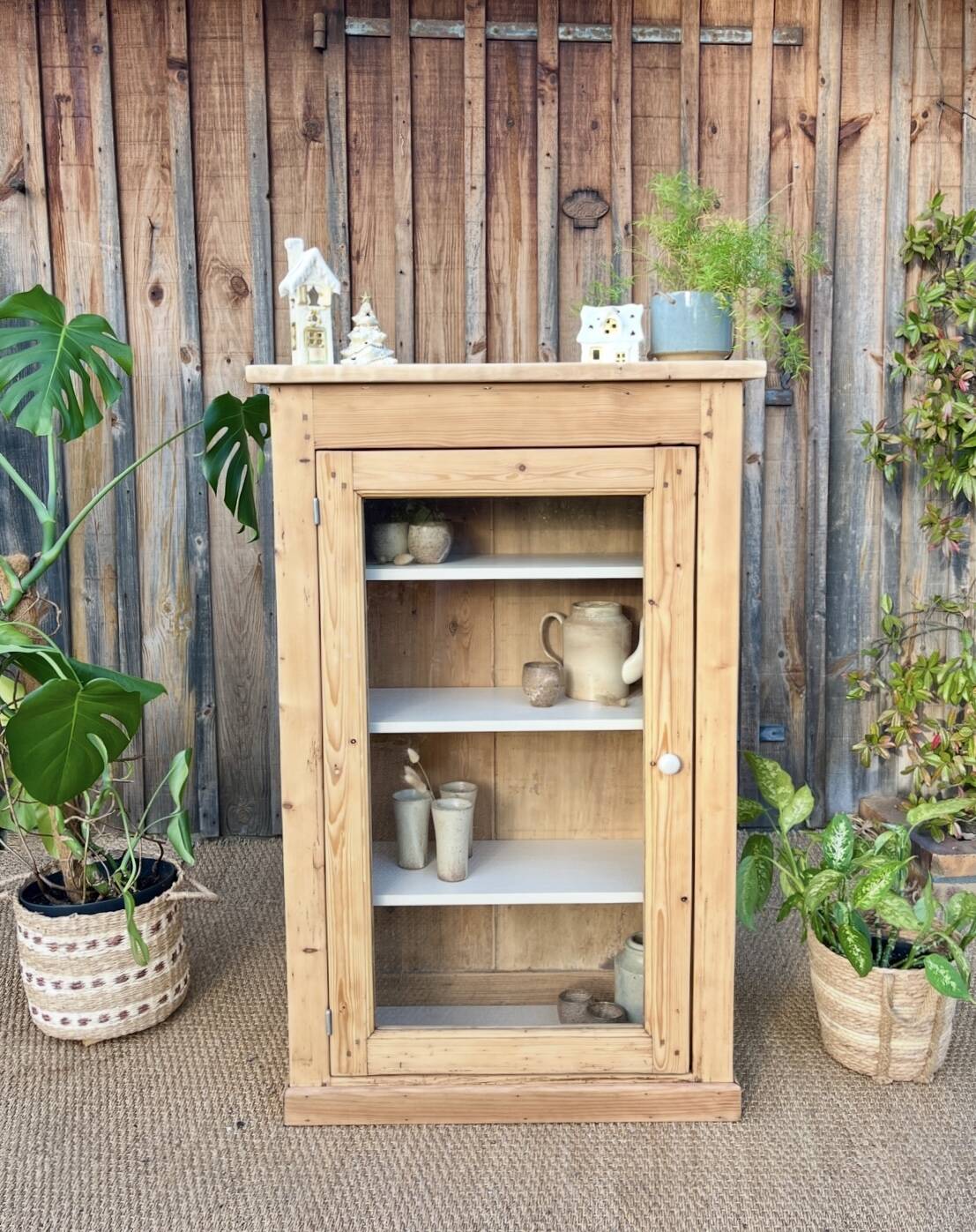 Solid wood display case