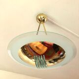 Suspension in gilded brass, Italian design from the 1970s.