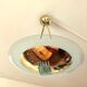 Suspension in gilded brass, Italian design from the 1970s.