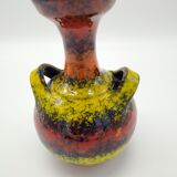 Vintage psychedelic tricolor vase