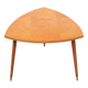 Table basse triangle en bois d'érable années 1950 hollande