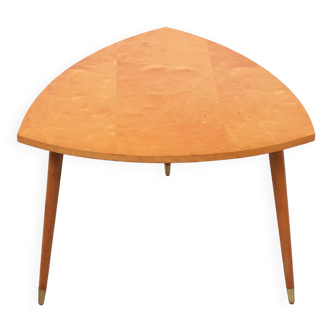 1950s Holland Maple Wood Triangle Coffee Table