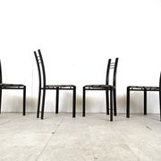 Chaises de salle à manger postmodernes, ensemble de 4 des années 1980