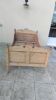 Vintage pine bed chalet style Savoie for one person