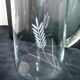 Carafe à eau pichet en verre gravé 1.4 l