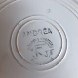 Set of 4 soup plates of the Faiencerie Nouvelle of Givors France