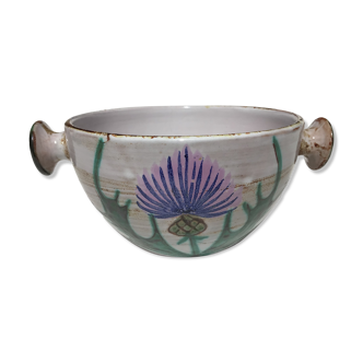 Bowl Vallauris décor thistles diameter 13cm