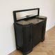 Art Deco buffet from the 1930s in black wood and marble.