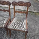Regency style mahogany chairs x 5