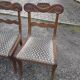 Chaises en acajou style Régence x 5