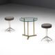 Side Table by Peter Ghyczy in Brass and Glass, Netherlands, 1970s